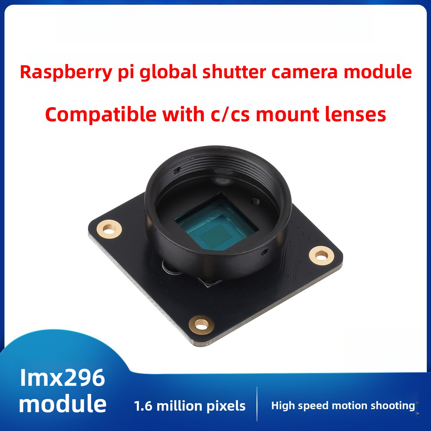 Módulo de Sensor CMOS con Obtu - Raspberry Pi Global Shutter Camera Imx296 reseña y precio