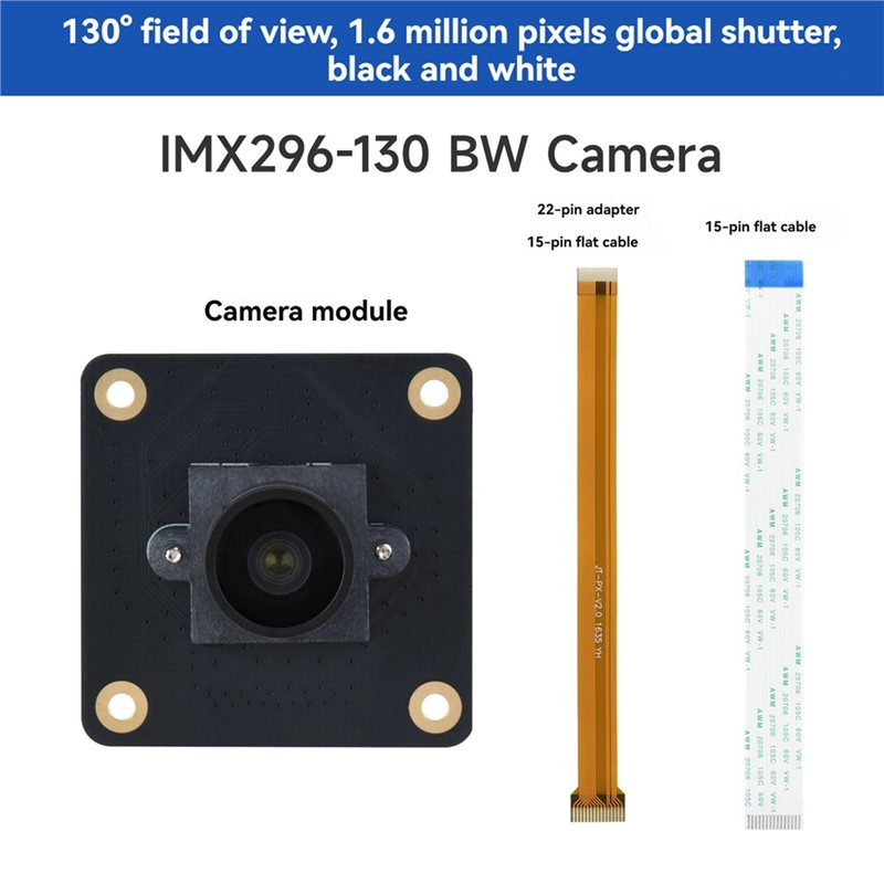 B29C-IMX296 1456X1088 1.6MP BW - Raspberry Pi Global Shutter Camera Imx296 reseña y precio